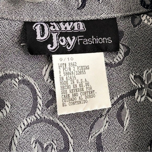 Vintage 1980s Dawn Joy Damask Brocade Jacket - Picture 8 of 12